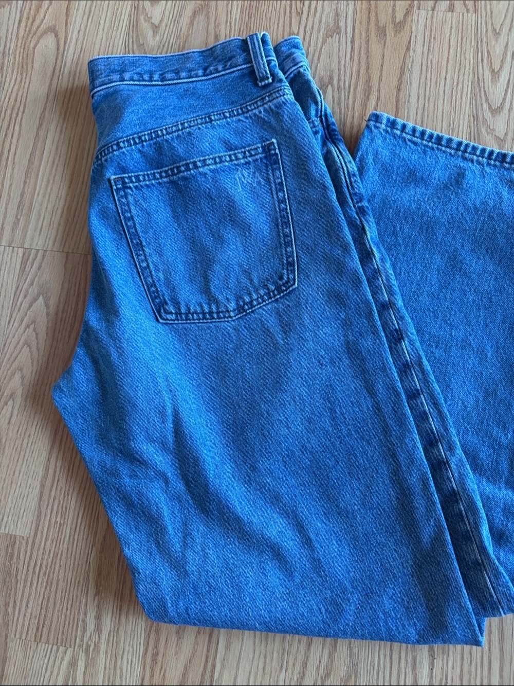 Uniqlo x JW Anderson High -Rise Women’s Boot Cut Jeans in True Blue